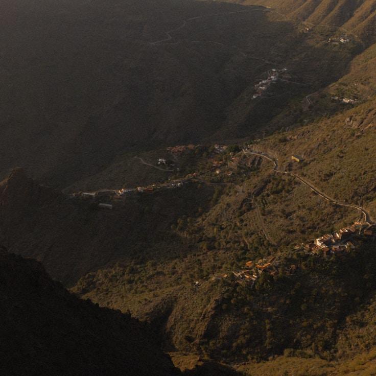 Entertainment zone at night in United States